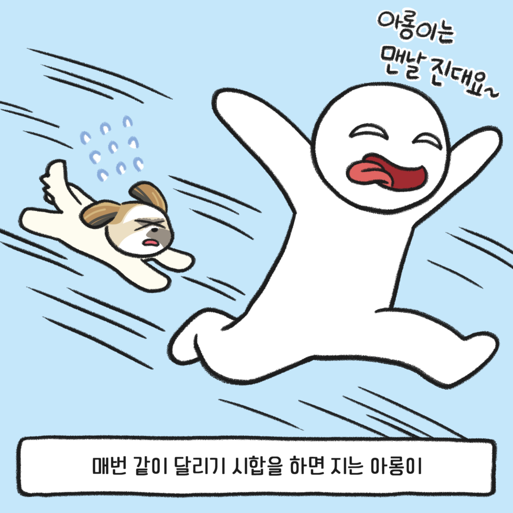 강아지 달리기
