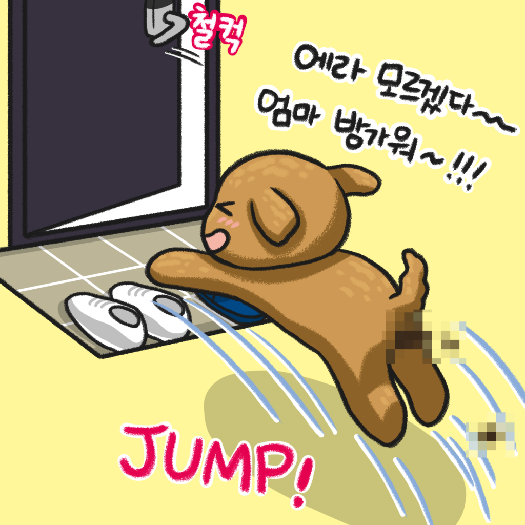 강아지 마중