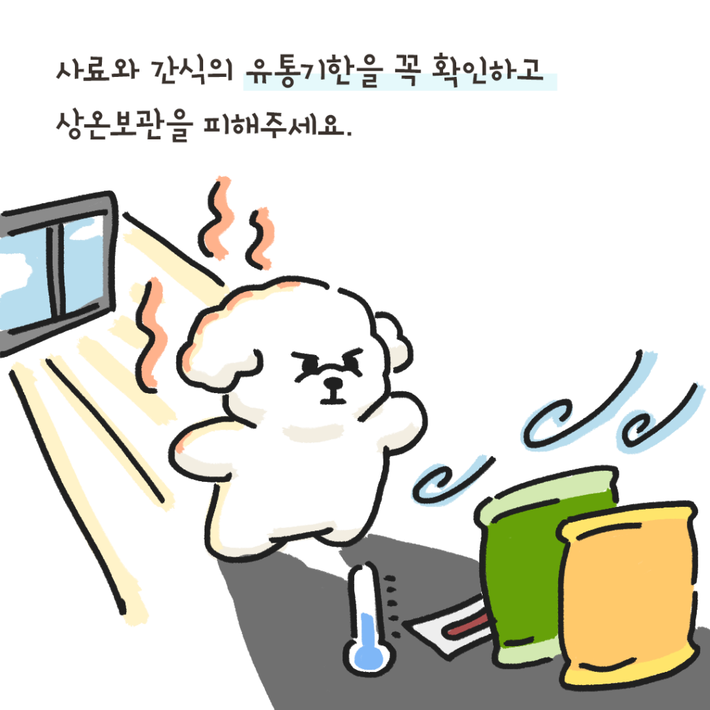 강아지 식중독