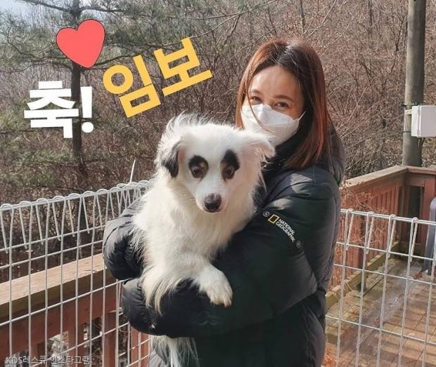 뮤지컬배우 아이비가 지난 16일 보호소 강아지 임시보호를 시작했다. 